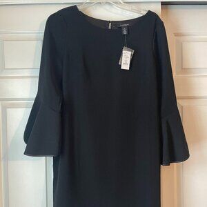 White House Black Market Black Shift Dress 12 Petite